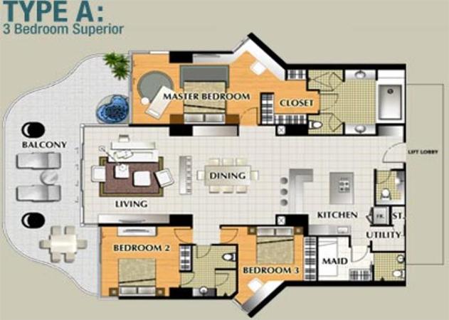 La Royale floor plan