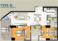 La Royale Jomtien apartments - Floor plan